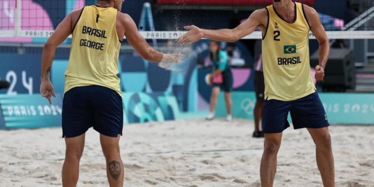 George e André perdem para dupla alemã e se despedem dos Jogos Olímpicos de Paris-2024