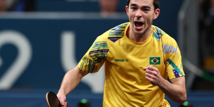 Hugo Calderano cai na semifinal para jovem sueco e vai disputar o bronze