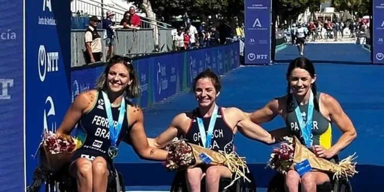 Brasil é prata e bronze no Mundial de triatlo paralímpico na Espanha
