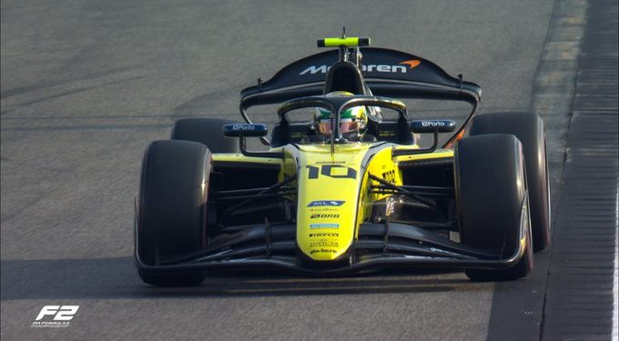 Bortoleto larga em segundo na prova de domingo da F2; Martins faz a pole