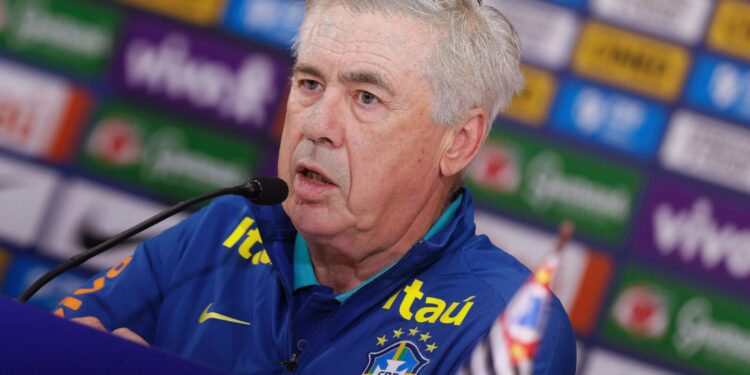 Sem Neymar e Vini Jr., Ancelotti convoca seleção para últimos jogos das Eliminatórias da Copa