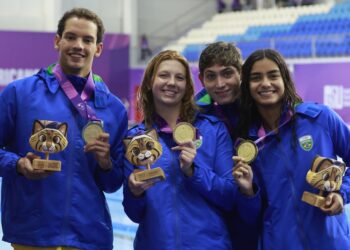 Pan Júnior: Brasil tem chuva de medalhas na natação e pódios em sete modalidades no 3º dia