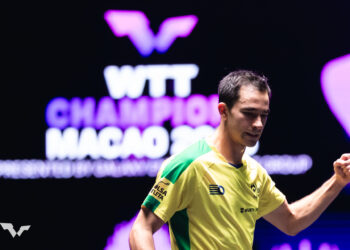 Calderano vence alemão e vai às quartas de final do WTT de Macau