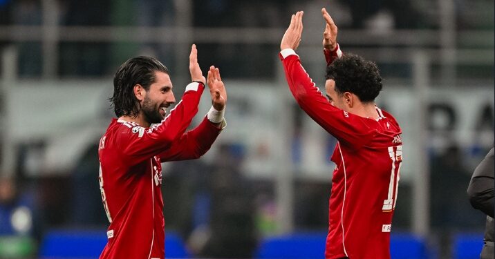 Liverpool marca no fim e vence a Inter de Milão fora de casa pela Champions